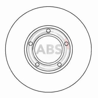 Гальмівний диск пер. Fiesta/Fiesta/Focus/Fiesta/Focus/Fiesta/Transit/Sierra 85- A.B.S. 15814