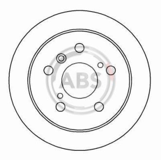 Гальмівний диск задн. Camry/ES 96-02 A.B.S. 16229