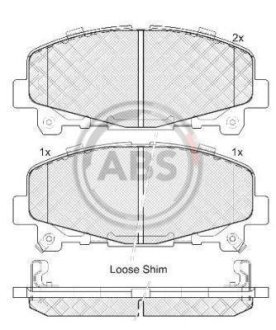 Гальмівні колодки пер. Accord/TLX (08-21) A.B.S. 37721