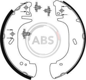 Колодка гальм. барабан. FORD/OPEL/RENAULT TRANSIT/MOVANO/MASTER задн. (вир-во ABS) A.B.S. 8941