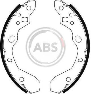 Гальмівні колодки зад. Protege/323 98-04 A.B.S. 9066