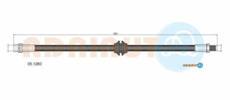 BMW шланг гальмів.передн.Mini 06- ADRIAUTO 051260