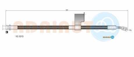 HYUNDAI гальмівний шланг передн.. прав. Accent 94- ADRIAUTO 101213