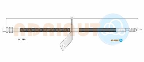 Шланг гальм. задн. лів. HYUNDAI i30 07- ADRIAUTO 1012191