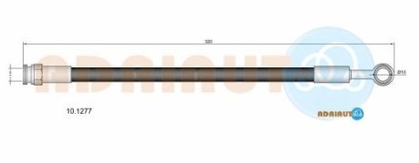 Шланг гальмівний задній HYUNDAI Sonata 08- ADRIAUTO 101277