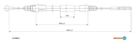 Тросик ADRIAUTO 11.0206.2