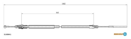 Трос зупиночних гальм ADRIAUTO 11.0264.1 (фото 1)
