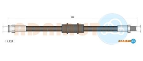 FIAT шланг гальмівний передн. Fiorino 88- ADRIAUTO 111271