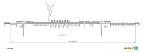 Трос ручного гальма ADRIAUTO 13.0205.1