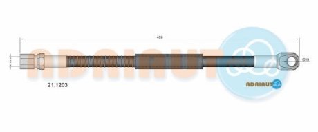 VAZ шланг гальмівний передн. прав. Niva ADRIAUTO 211203
