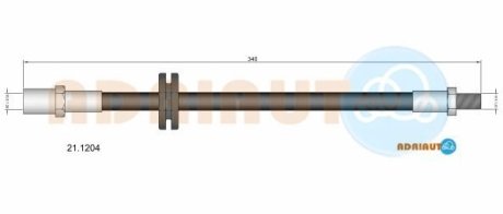 LADA шланг гальмівний передн. 2108-09 ADRIAUTO 211204