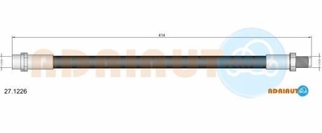 DB шланг гальмівний передн. W140/202/203/210 ADRIAUTO 271226