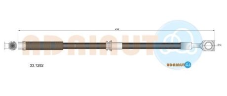 OPEL шланг гальмів.передн. Vectra C 02- ADRIAUTO 331282