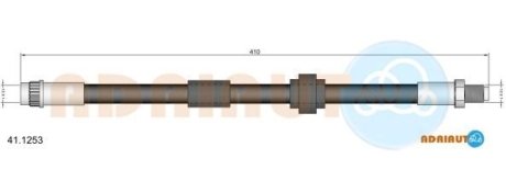 RENAULT шланг гальмівний передн. Espace III -02 ADRIAUTO 411253 (фото 1)