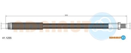 RENAULT шланг гальмів. передн.Safrane -00 ADRIAUTO 411255