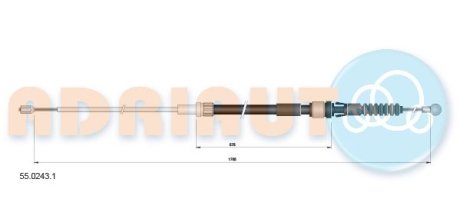 VW трос ручного гальма SEAT IBIZA 1.0/1.6 17- ADRIAUTO 5502431