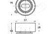 Ролик модуля натягувача ременя ASHIKA 4502226 (фото 2)