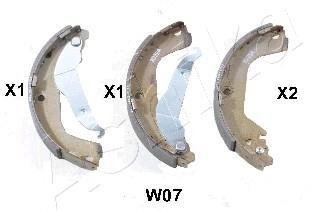 Колодки гальмівні барабанні (комплект 4 шт) ASHIKA 550WW07