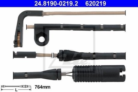 Датчик зносу колодок гальмівних ATE 24819002192 (фото 1)