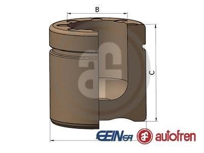 Поршень супорта перед Combo/Corsa 01-/Yaris 54x55 AUTOFREN D025242 (фото 1)