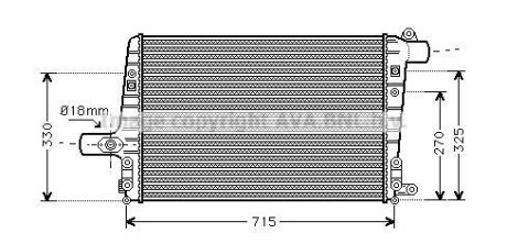 Інтеркулер AUDI (вир-во AVA) AVA COOLING AI4136