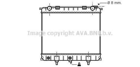 LAND ROVER Радіатор охолодження двиг. Range Rover II 2.5D 94- AVA COOLING AU2132 (фото 1)