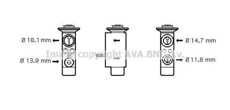 Розширювальний клапан AVA COOLING BW1085