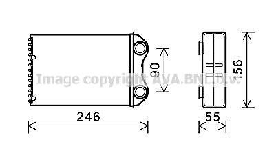 MINI Радіатор опалення MINI (R50, R53, R52) AVA COOLING BW6426 (фото 1)