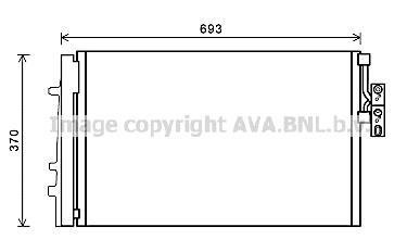 Радіатор кодиціонера AVA COOLING BWA5479D