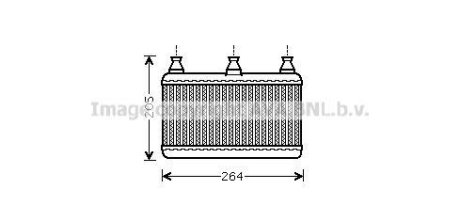 Радиатор отопителя салона BMW 5e60 02>10 AVA AVA COOLING BWA6341