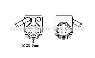 AVA FORD Масляний радіатор B-Max,C-Max, Fiesta VI, Focus III, Kuga II, Mondeo IV,T ransit Connect, Volvo 1.6 10- AVA COOLING FD3622