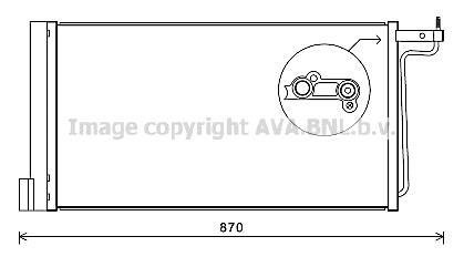 FORD Радіатор кондиціонера (конденсатор) C-MAX 1.6 10-, FOCUS 1.6 10-, GRAND C-MAX 1.6 10- AVA COOLING FD5485D (фото 1)