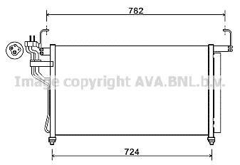 Конденсор кондиціонера Hyundai H-1 07-15 (Ava) AVA COOLING HY5315D