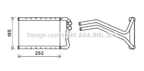 AVA HYUNDAI радіатор опалення Santa Fe III 12- AVA COOLING HY6437