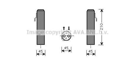 Осушувач кондиціонера Hyundai Tucson Kia Sportage 05>10 AVA AVA COOLING HYD218