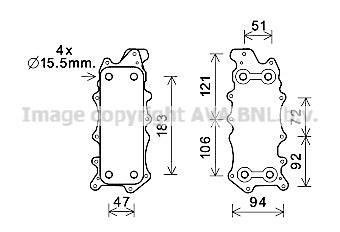 Охолоджувач оливи AVA COOLING MS3685