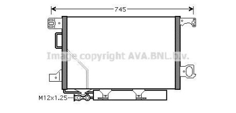 Радиатор кондиционера MB C203 00>07 AVA AVA COOLING MS5360D