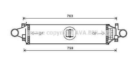 Охолоджувач наддувального повітря AVA COOLING MSA4659