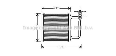 AVA DB радіатор опалення W211 02- AVA COOLING MSA6451