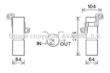 Осушитель кондиционера MB S221 10/06> AVA AVA COOLING MSD597