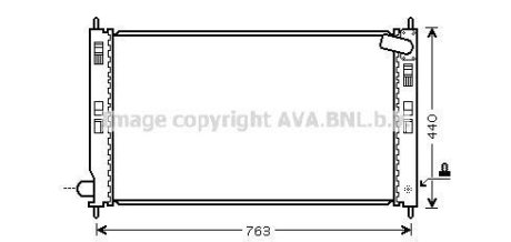 Радиатор охлаждения двигателя Mitsubishi ASX 1,6-2,0i 10>, lancer 1,5-2,0i 07> AVA COOLING MTA2207 (фото 1)