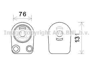 Охолоджувач оливи AVA COOLING RT3607 (фото 1)