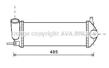 Інтеркулер RENAULT KANGOO AVA COOLING RTA4471 (фото 1)