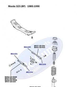 Сайлентблок поперечного важеля BELGUM PARTS BG1104