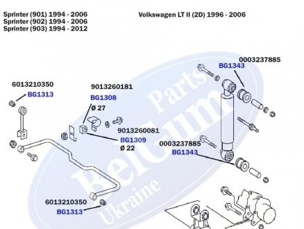 Втулка стабилизатора BELGUM PARTS BG1313