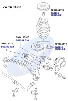 Проставка задньої пружини BELGUM PARTS BG2210