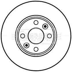 - Диск гальмівний (2 шт) BORG & BECK BBD5226