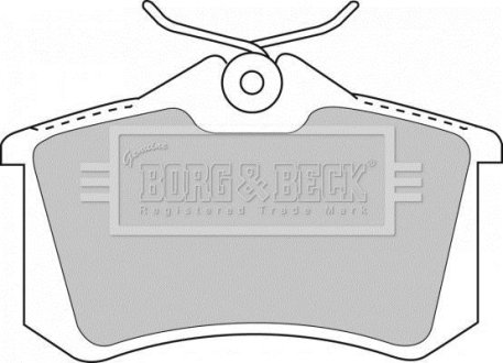 - Гальмівні колодки до дисків BORG & BECK BBP1512