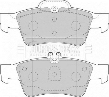 - Гальмівні колодки до дисків BORG & BECK BBP1798