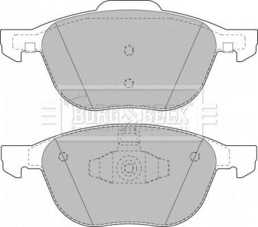 - Гальмівні колодки до дисків BORG & BECK BBP1864